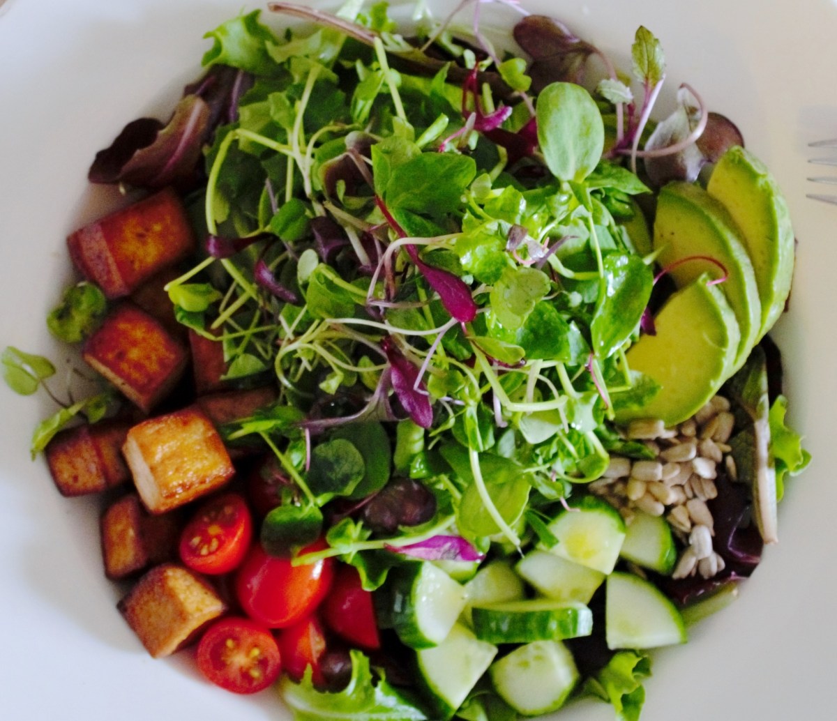 microgreens salad