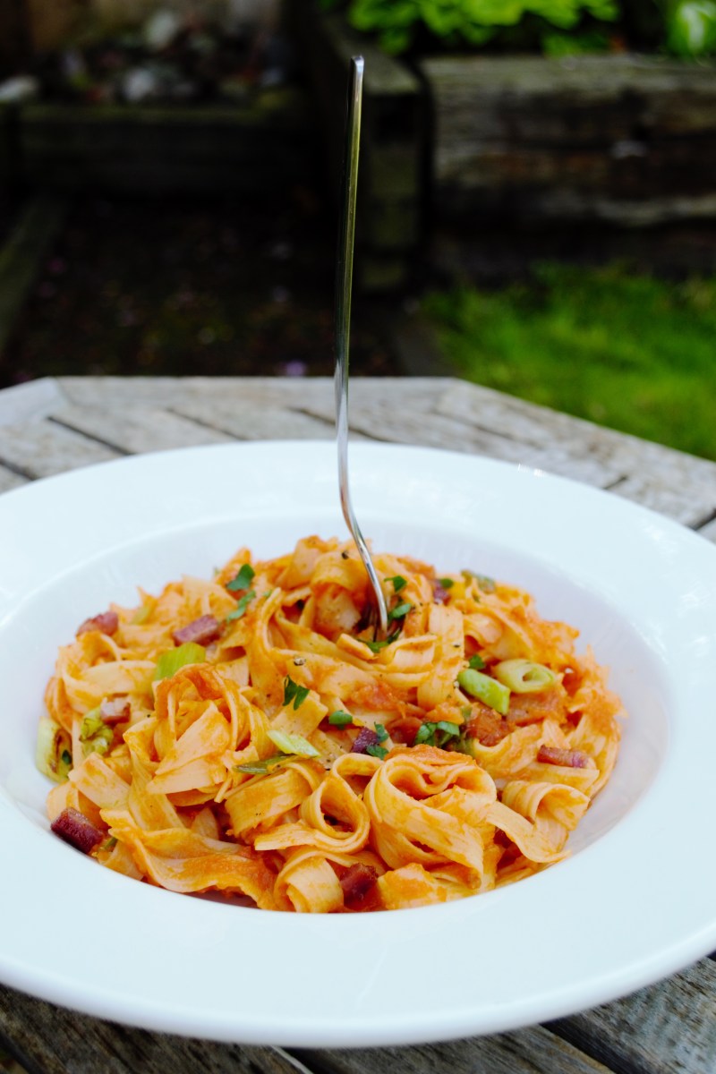 gluten free pasta in all vodka sauce