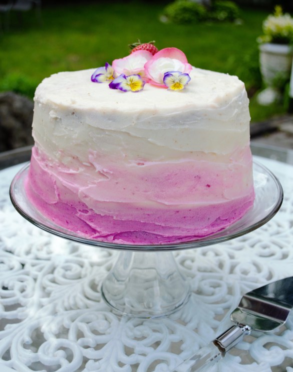 ombre cake gluten-free