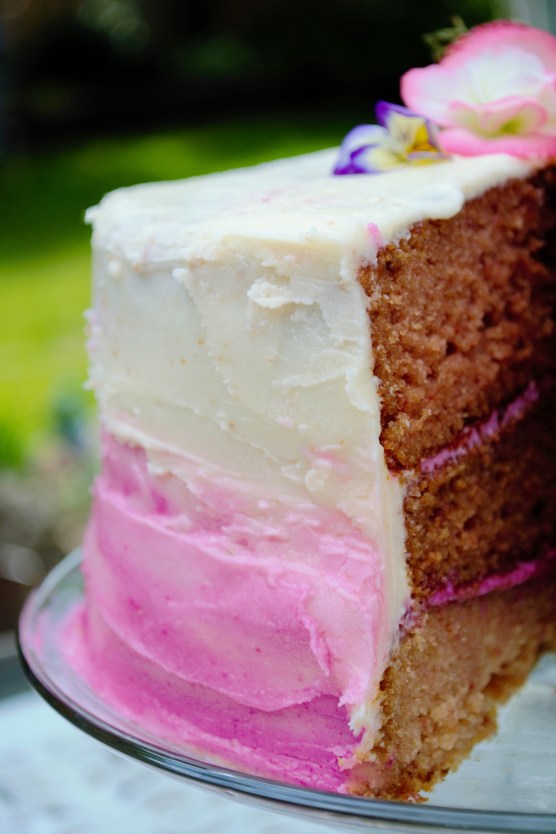 ombre cake gluten-free