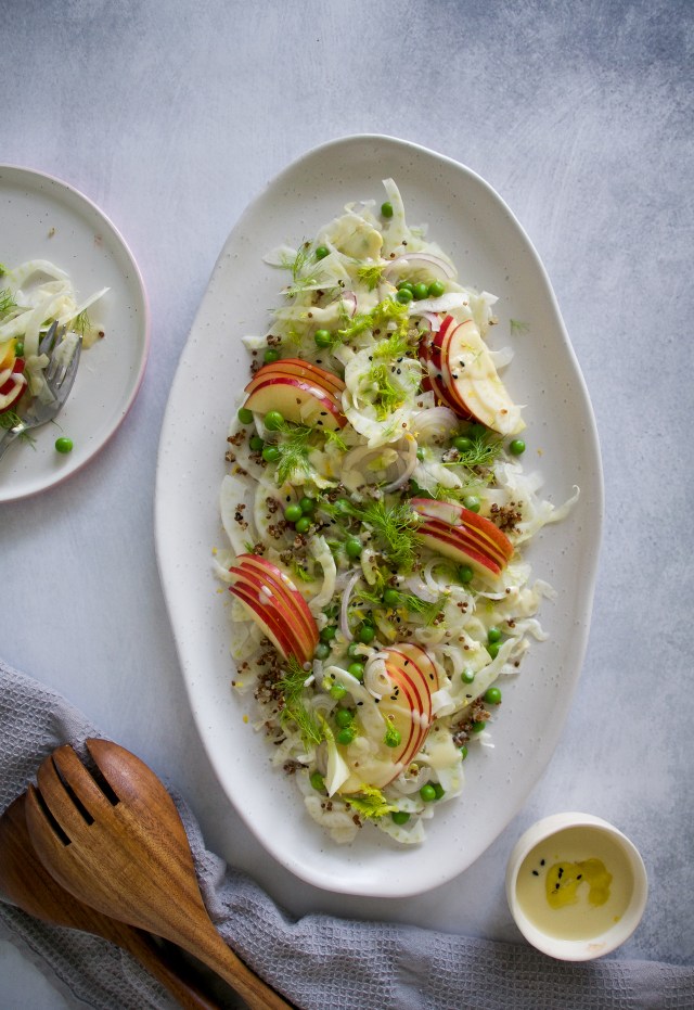 shaved fennel and apple salad