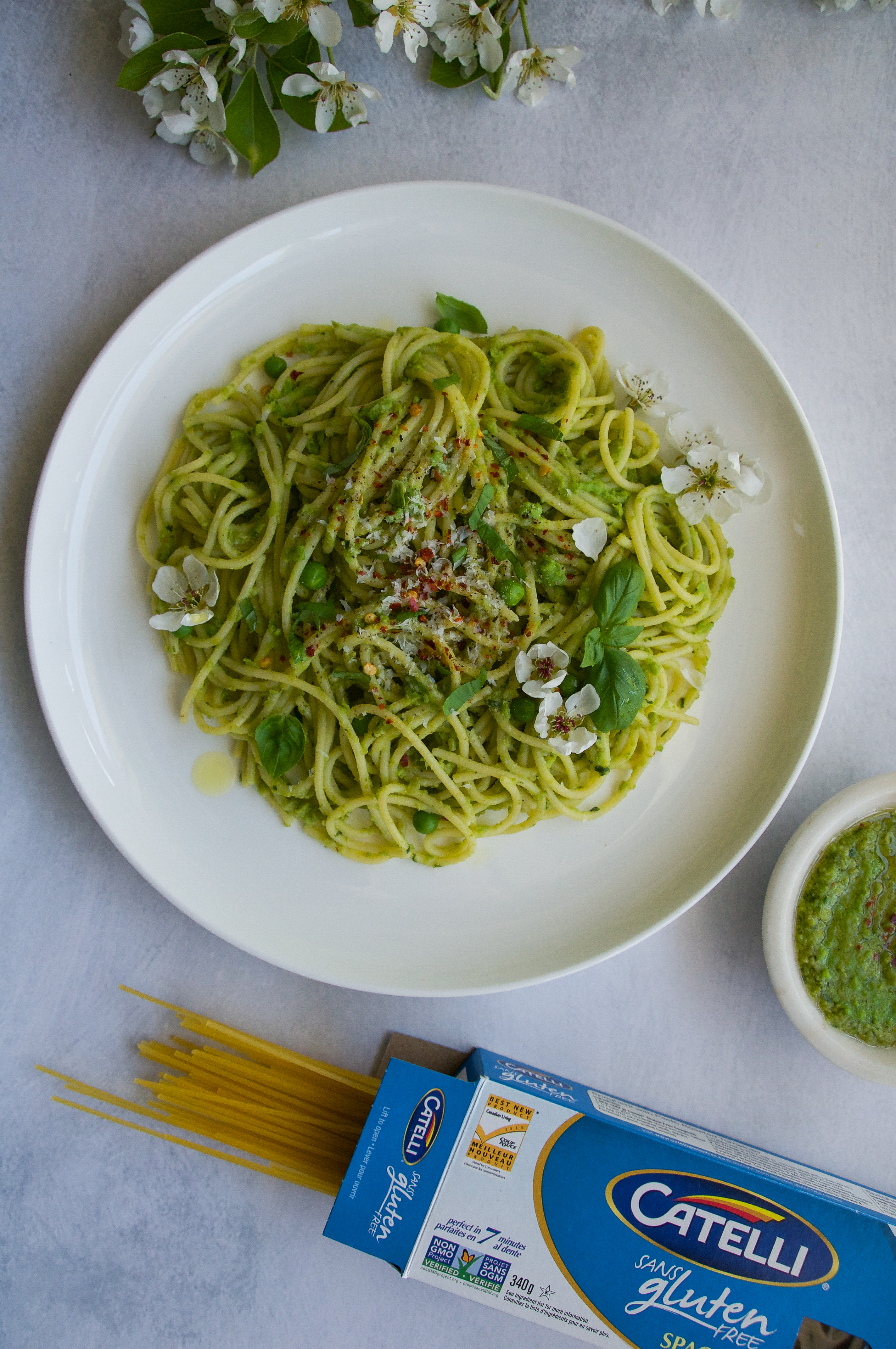 pesto with catelli glutenfree pasta