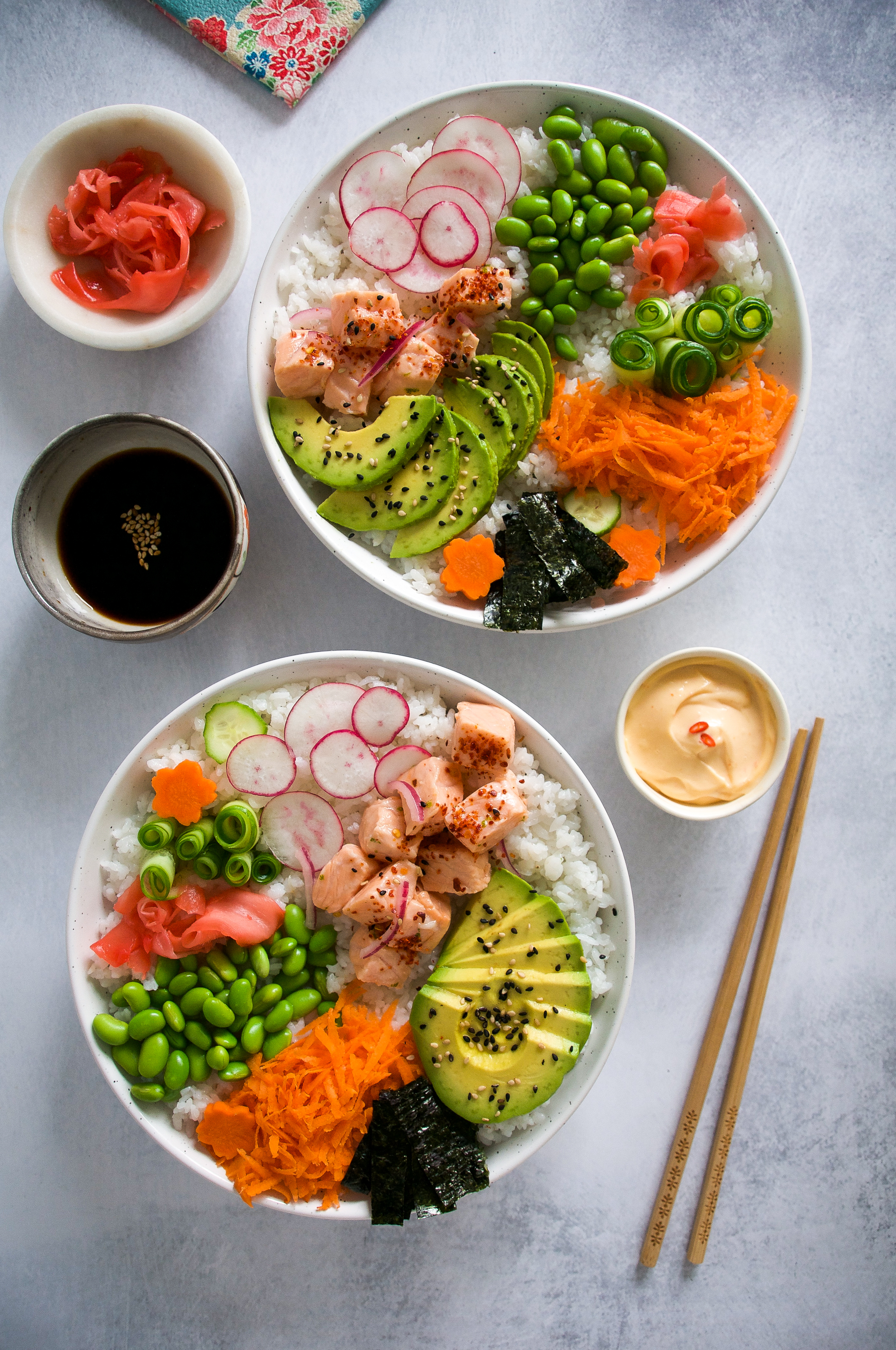 Salmon Ceviche Sushi Bowl