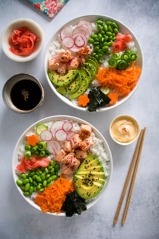 Salmon Ceviche Sushi Bowl