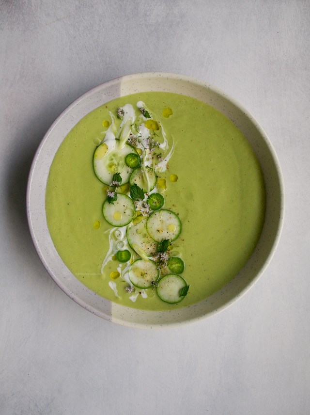 Cucumber Avocado Gazpacho
